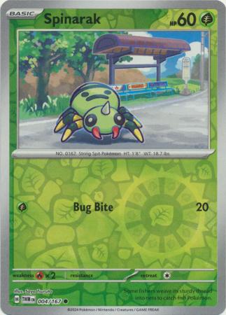 Spinarak - 004/167 - Common Reverse Holo (Español)