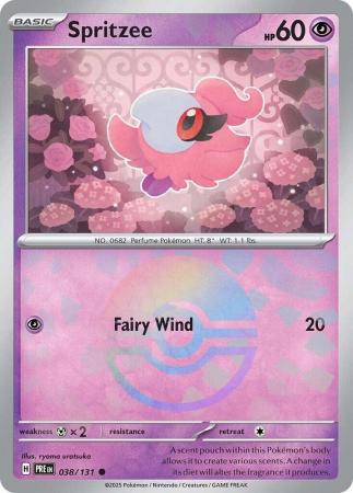 Spritzee - 038/131 - Common Pokeball Reverse Holo (Español)