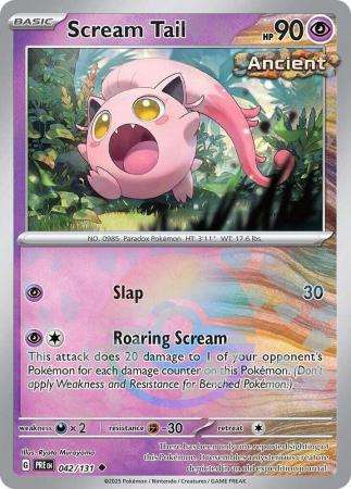Scream Tail - 042/131 - Uncommon Pokeball Reverse Holo (Español)