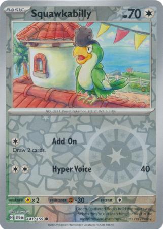 Squawkabilly - 141/159 - Common Reverse Holo (Español LA)