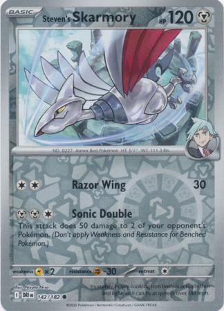 Steven's Skarmory - 142/182 - Common Reverse Holo