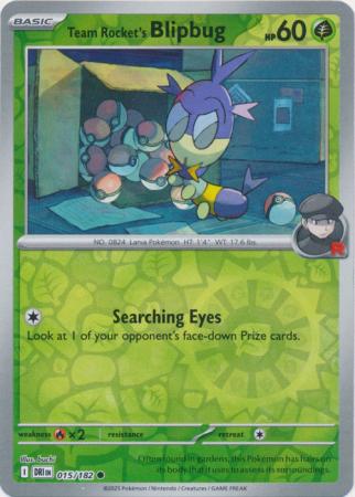 Team Rocket's Blipbug - 015/182 - Common Reverse Holo (Español LA)