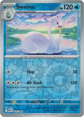 Swanna - 026/086 - Uncommon Reverse Holo (Español LA)