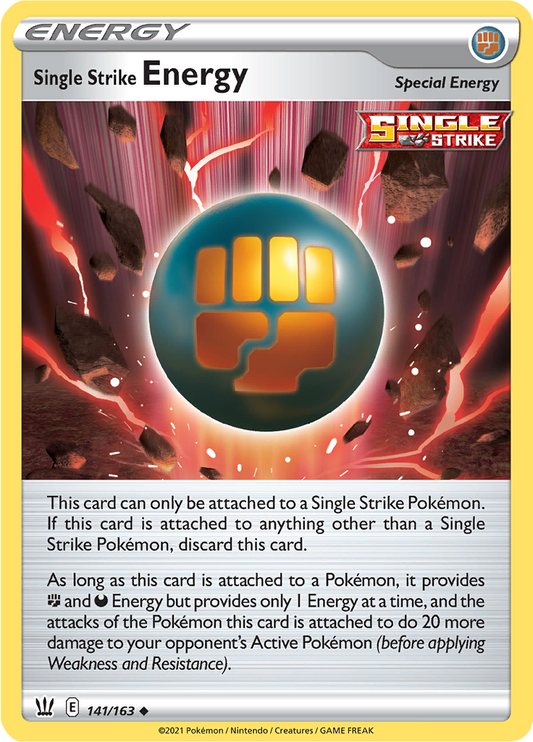 Single Strike Energy - 141/163 - Uncommon (Español)