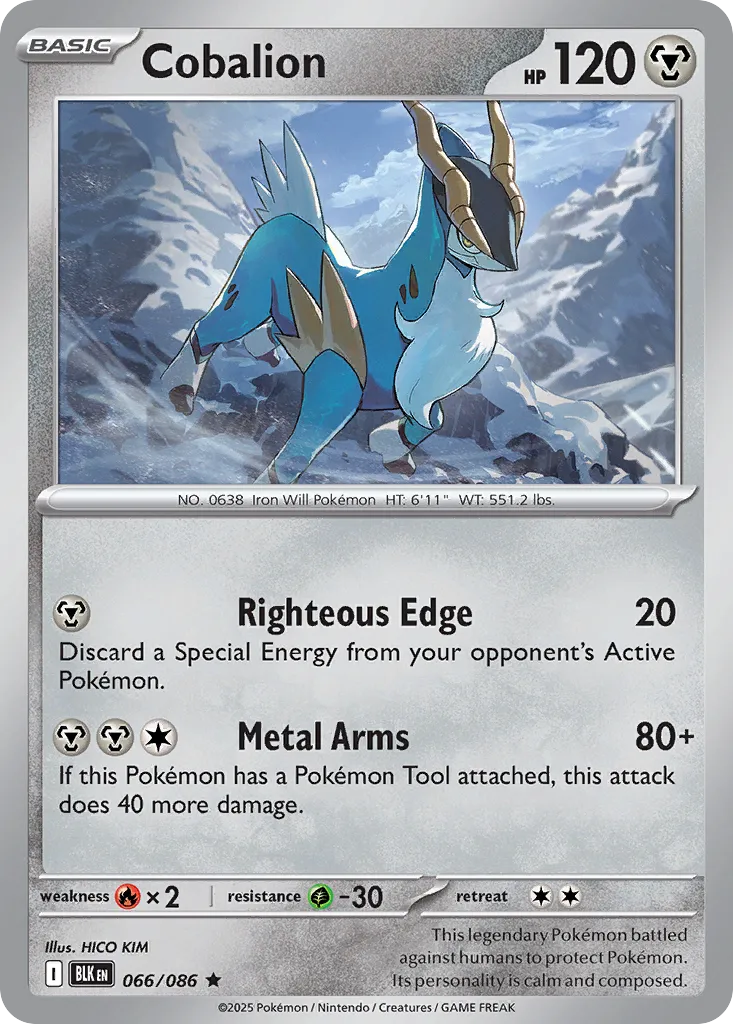 Cobalion - 066/086 - Rare