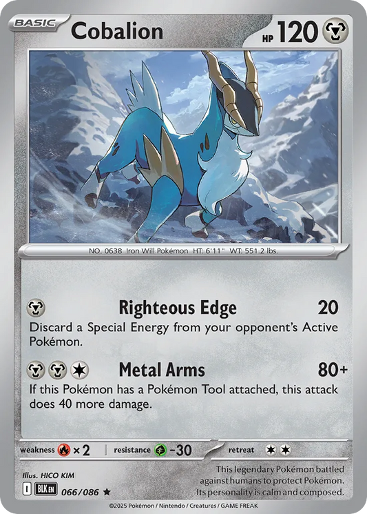 Cobalion - 066/086 - Rare
