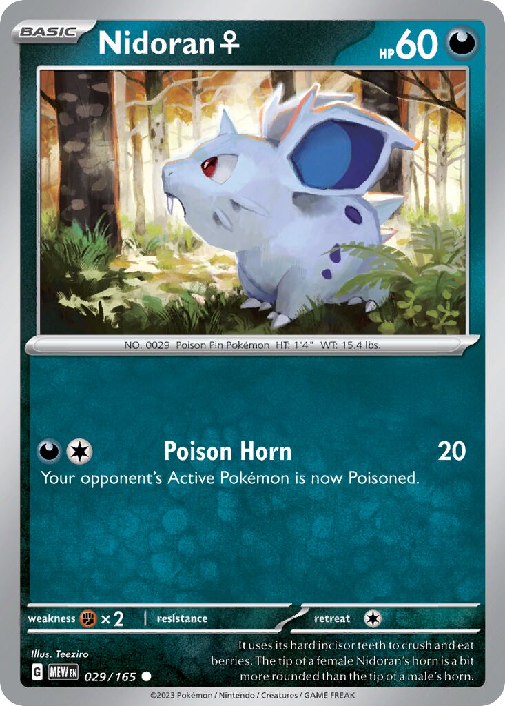 Nidoran ♀ - 029/165 - Common