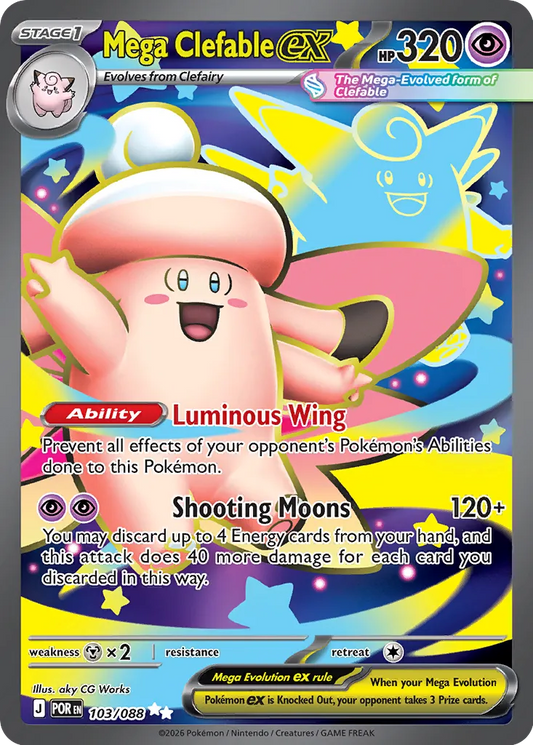 Mega Clefable ex - 103/088 - Ultra Rare