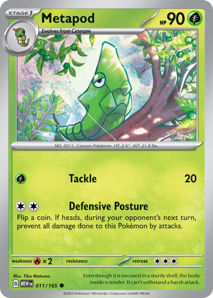 Metapod - 011/165 - Common