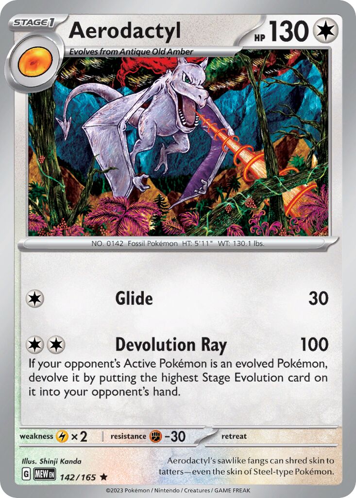 Aerodactyl - 142/165 - Rare