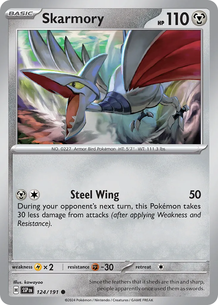 Skarmory - 124/191 - Common