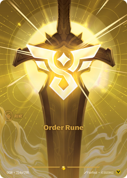 ORDER RUNE - OGN-214a/298 (Foil)