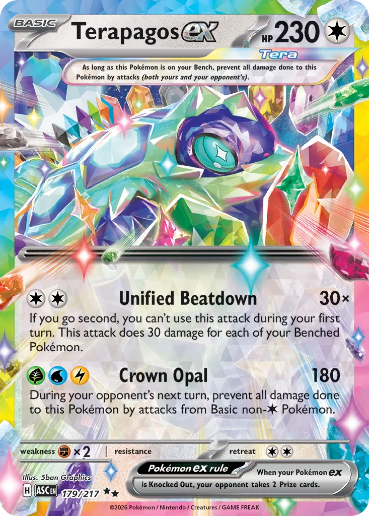 Terapagos ex - 179/217 - Double Rare