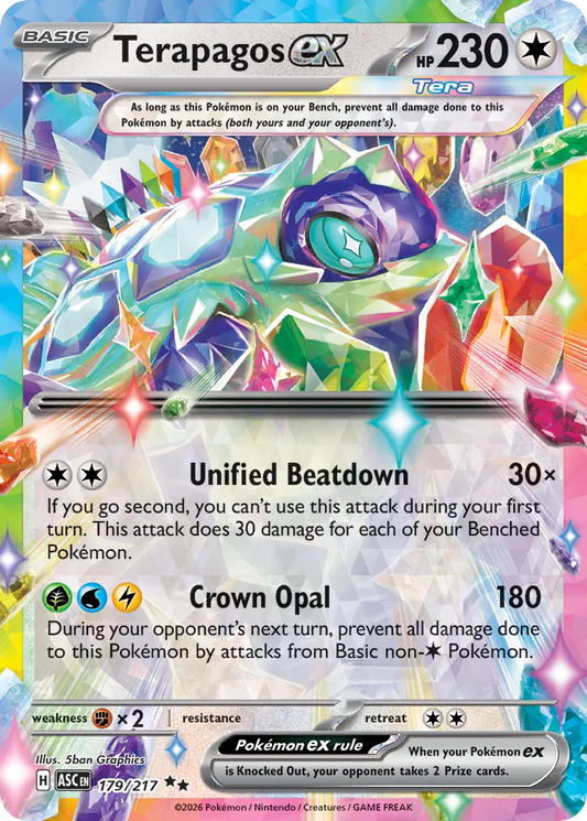 Terapagos ex - 179/217 - Double Rare