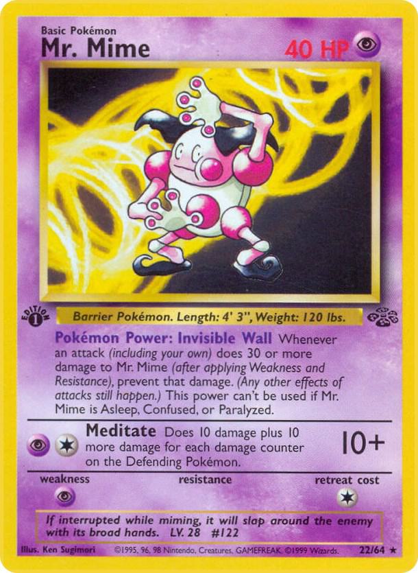 Mr. Mime - 22/64 - Unlimited Rare