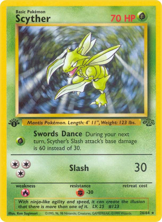 Scyther - 26/64 - Unlimited Rare