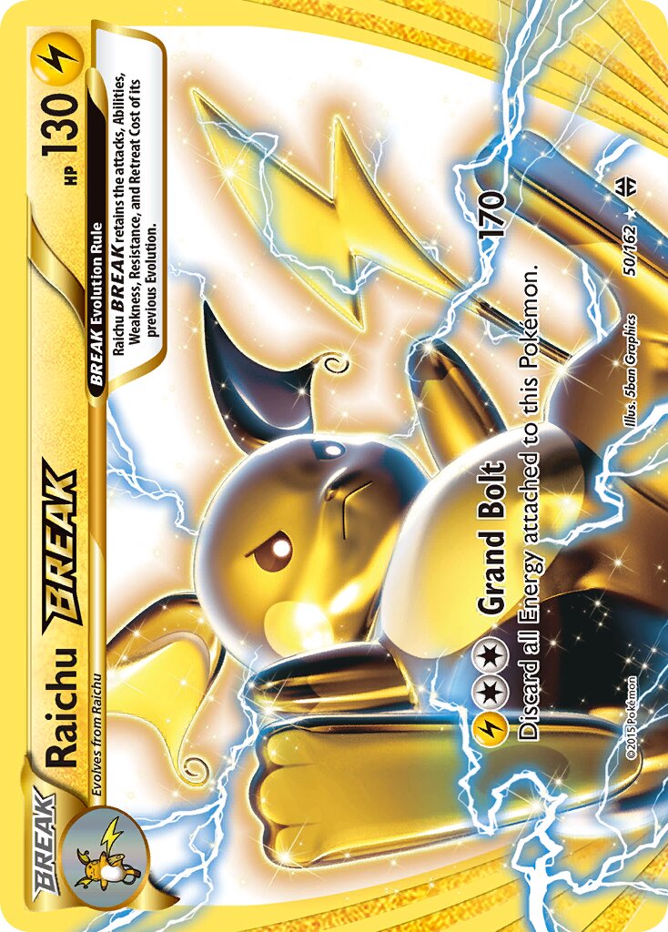 Raichu BREAK - 50/162 - Rare BREAK
