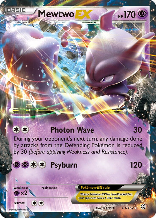 Mewtwo-EX - 61/162 - Rare Holo EX