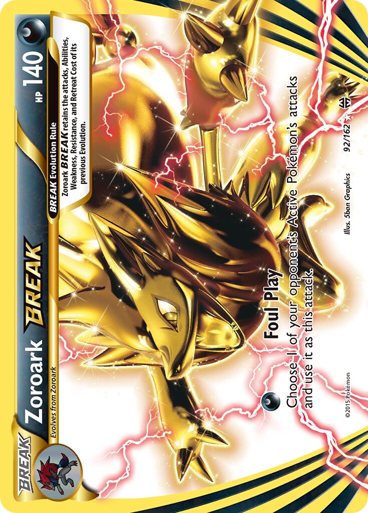 Zoroark BREAK - 92/162 - Rare BREAK