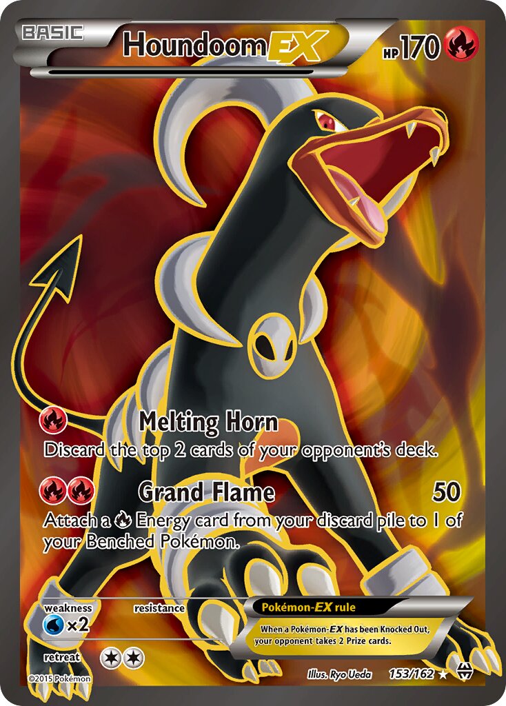 Houndoom-EX - 153/162 - Rare Ultra