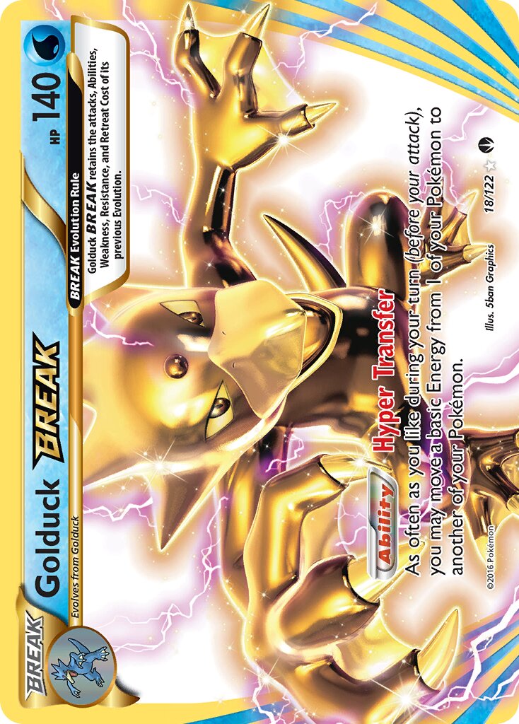 Golduck BREAK - 18/122 - Rare BREAK