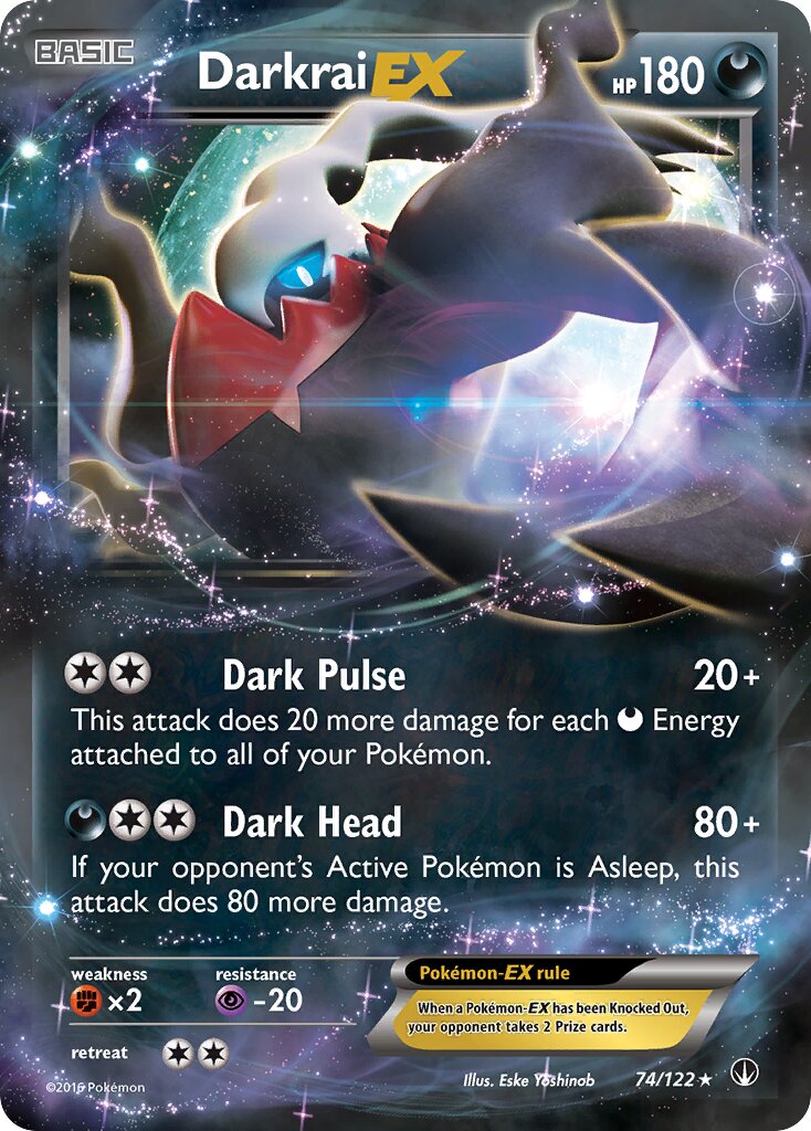 Darkrai-EX - 74/122 - Rare Holo EX