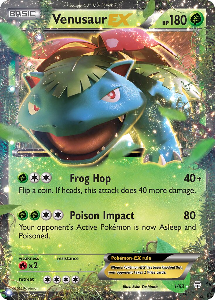 Venusaur-EX - 1/83 - Rare Holo EX
