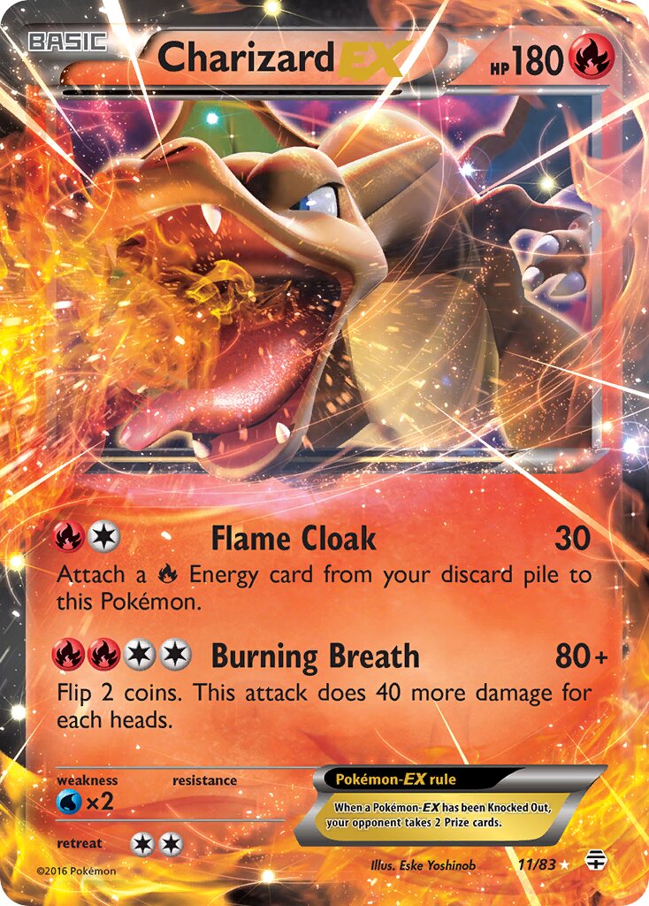 Charizard-EX - 11/83 - Rare Holo EX