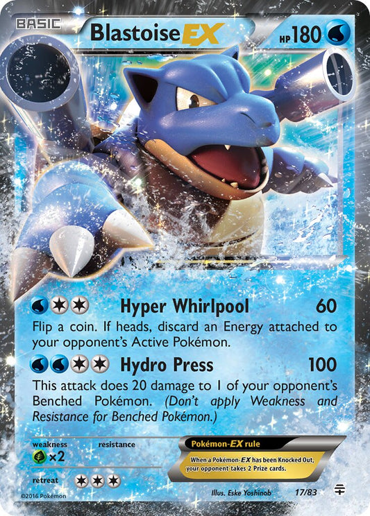 Blastoise-EX - 17/83 - Rare Holo EX