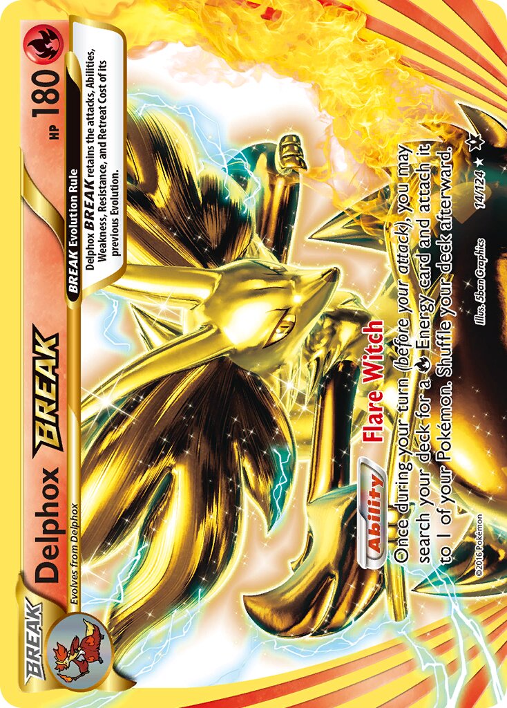 Delphox BREAK - 14/124 - Rare BREAK