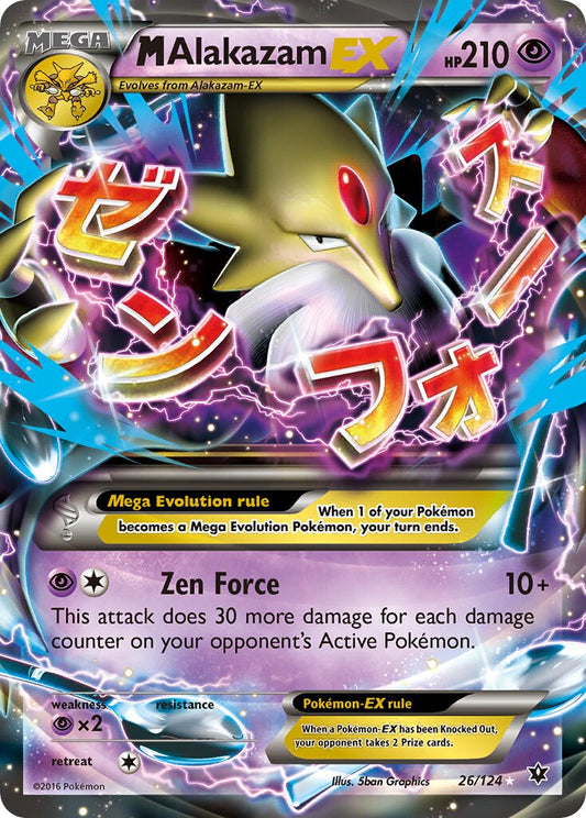 M Alakazam-EX - 26/124 - Rare Holo EX