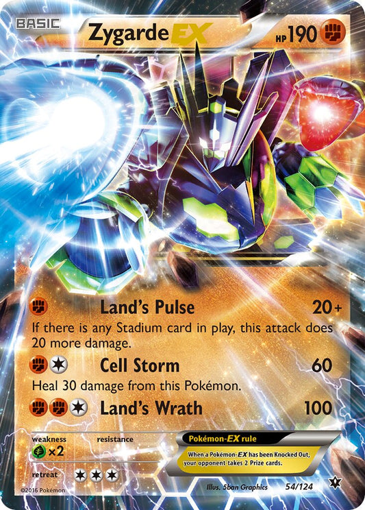 Zygarde-EX - 54/124 - Rare Holo EX