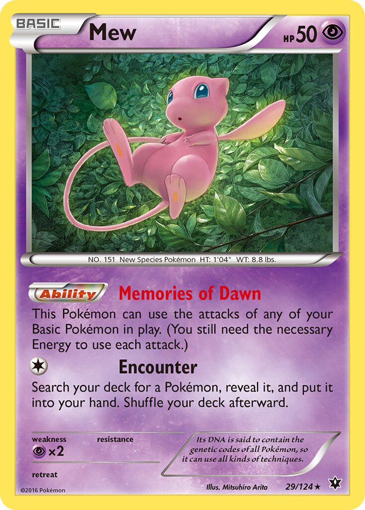 Mew - 29/124 - Rare Holo