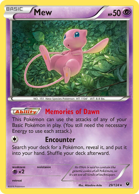 Mew - 29/124 - Rare Holo
