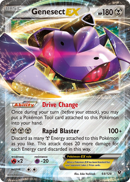 Genesect-EX - 64/124 - Rare Holo EX