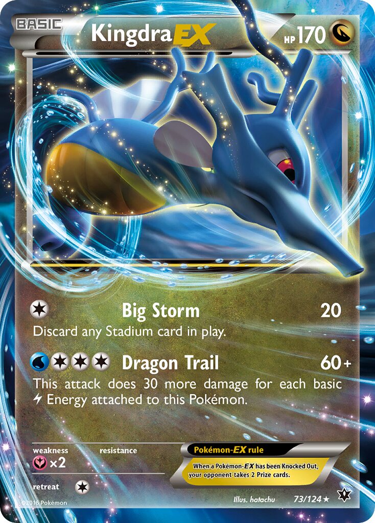 Kingdra-EX - 73/124 - Rare Holo EX