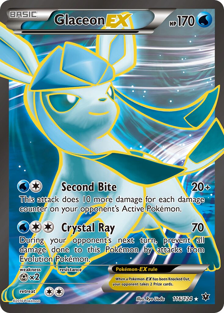 Glaceon-EX - 116/124 - Rare Ultra