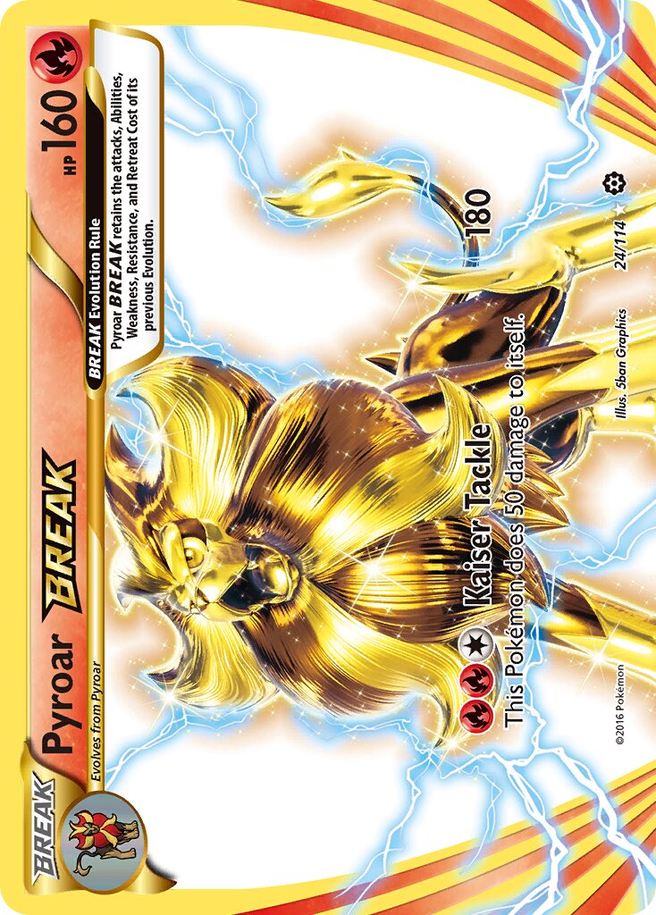 Pyroar BREAK - 24/114 - Rare BREAK