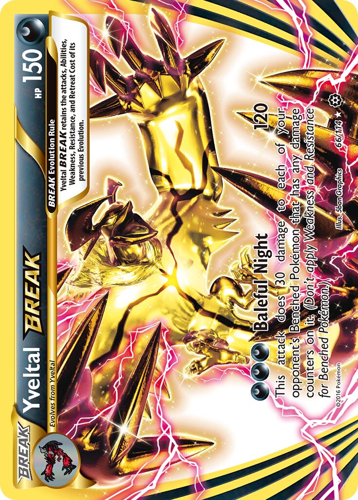 Yveltal BREAK - 66/114 - Rare BREAK
