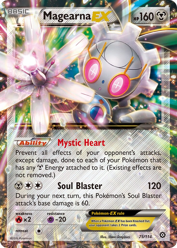 Magearna-EX - 75/114 - Rare Holo EX
