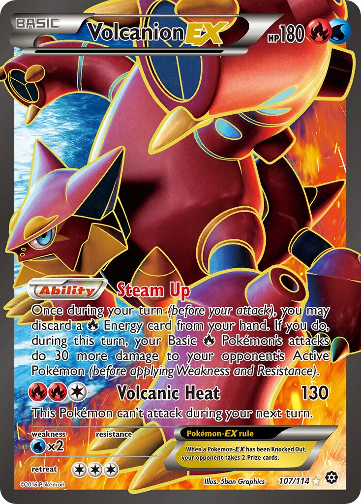 Volcanion-EX - 107/114 - Rare Ultra