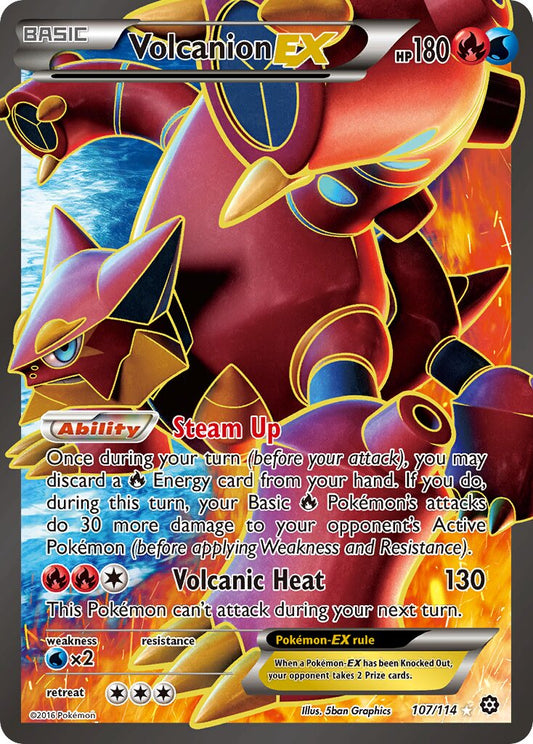 Volcanion-EX - 107/114 - Rare Ultra