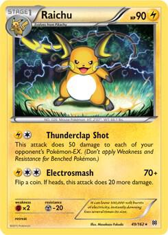 Raichu - 49/162 (XY BREAKthrough) (Cracked Ice Holo) - 049/162 - Holo Rare