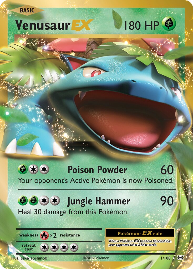 Venusaur-EX - 1/108 - Rare Holo EX