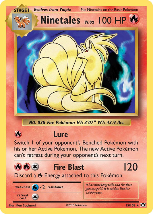 Ninetales - 15/108 - Rare Holo