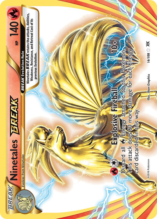 Ninetales BREAK - 16/108 - Rare BREAK