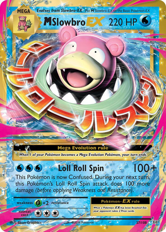 M Slowbro-EX - 27/108 - Rare Holo EX