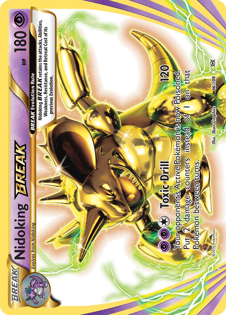 Nidoking BREAK - 46/108 - Rare BREAK