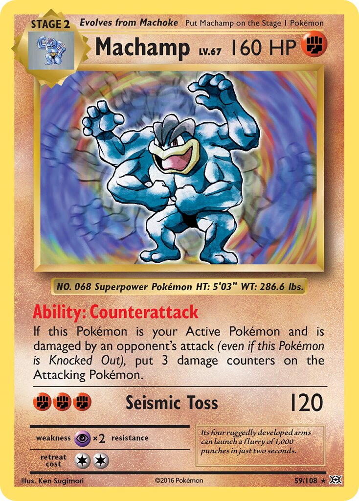 Machamp - 59/108 - Rare Holo