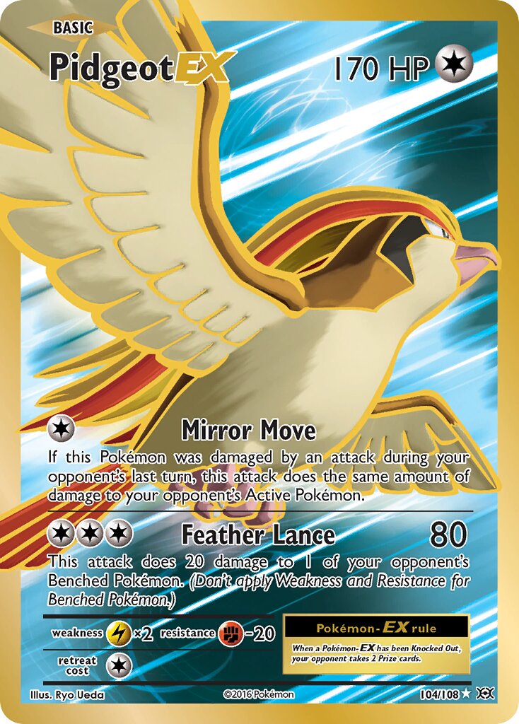 Pidgeot-EX - 104/108 - Rare Ultra